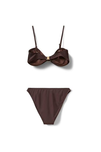 GISELASW BIKINI WITH GOLDEN BU 7162 Intense Brown - S262391 Thumbnail