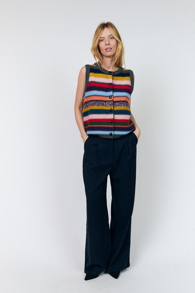 Caitll Knit Vest Sl MULTI - 26434-5022 Thumbnail