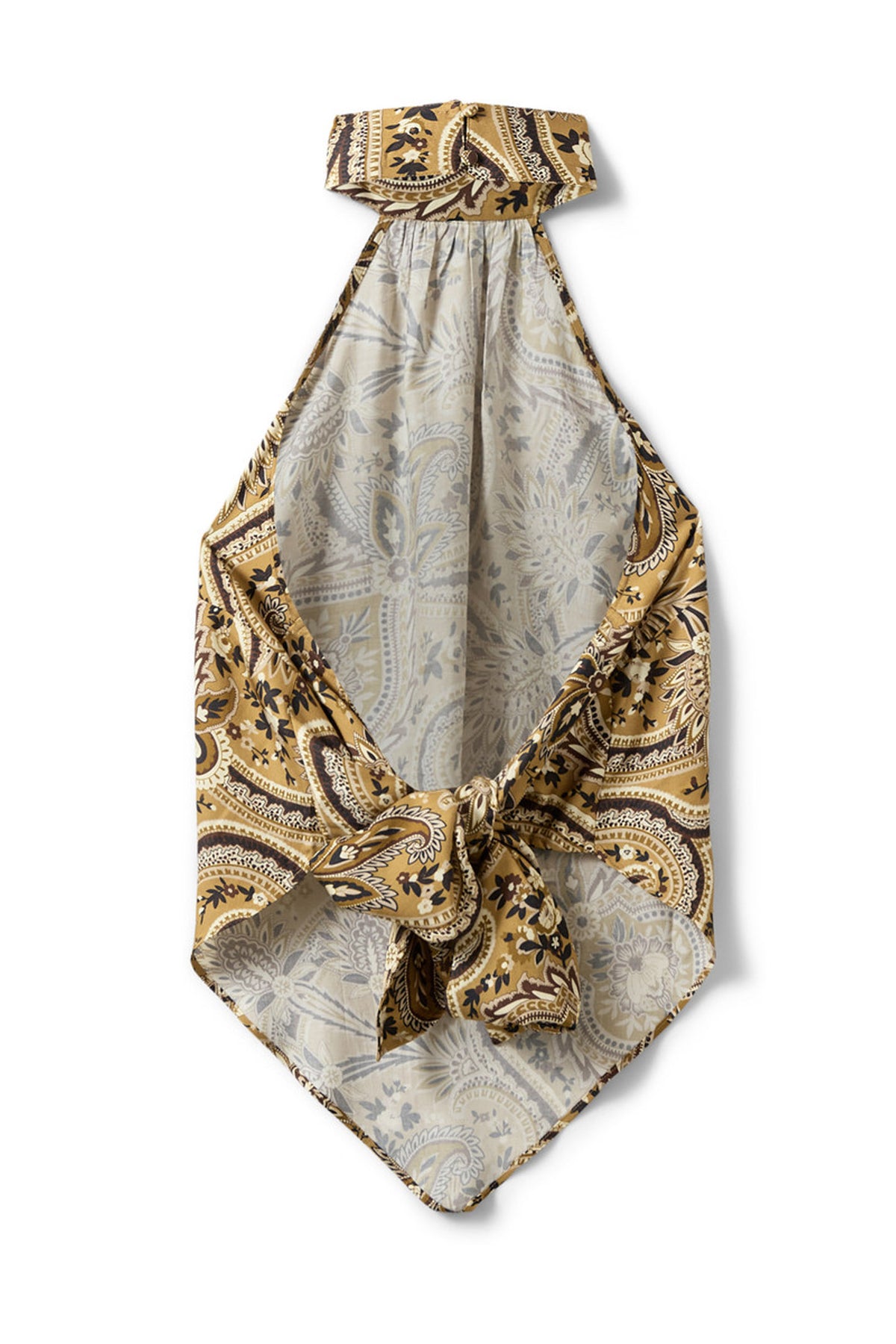RAESW PAISLEY PRINTED HALTERNE 7163 Bronze Mix Paisley - S262406
