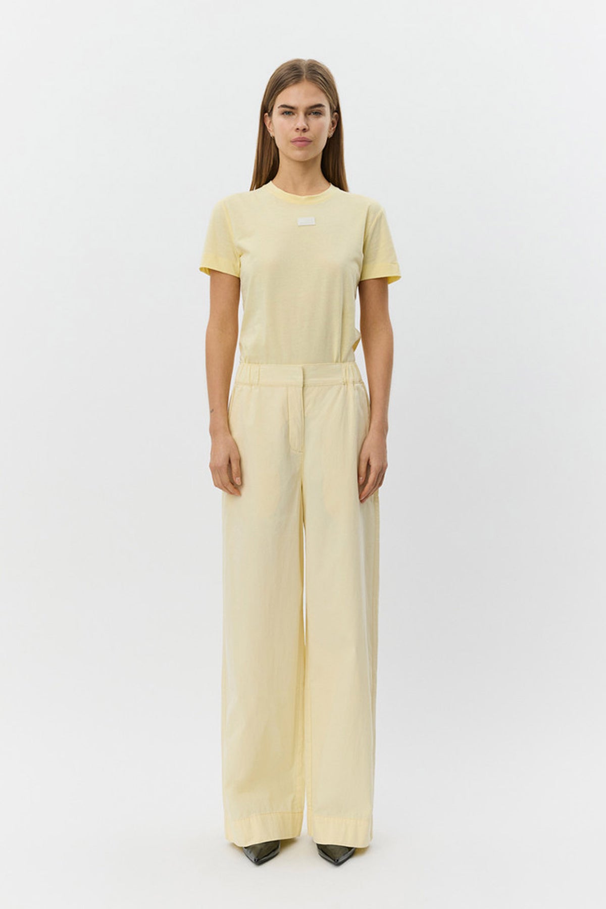 REINESW WIDE LEG TROUSERS 2026 Ljusgul - S261310