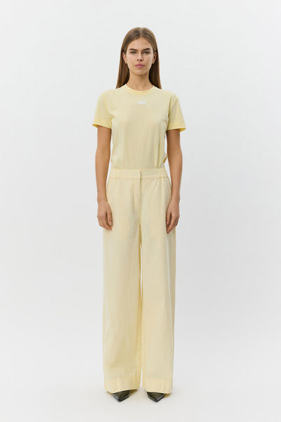 REINESW WIDE LEG TROUSERS 2026 Ljusgul - S261310 Thumbnail