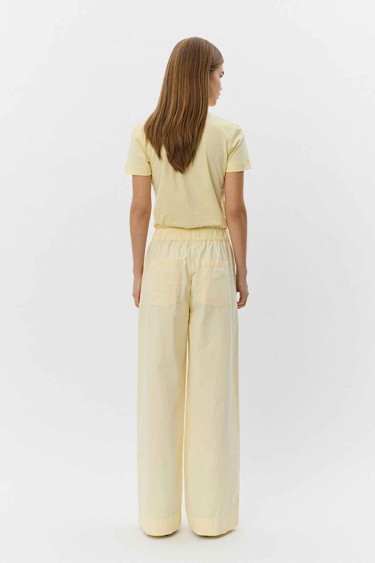 REINESW WIDE LEG TROUSERS 2026 Ljusgul - S261310