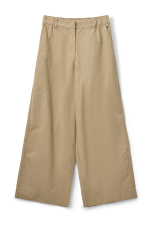REINESW WIDE LEG TROUSERS 7042 Mörk sand - SNOS741