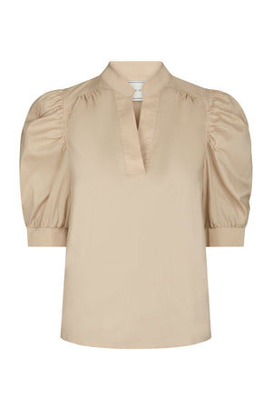 ROELLA POPLIN Mörk sand - 164283
