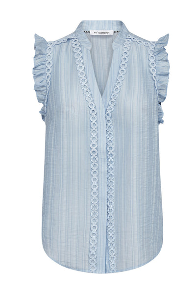 ReggieCC Frill Top 23-Pale Blue - 45120 Thumbnail