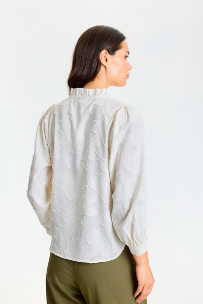 Ginger blouse OFF WHITE - 17293 Thumbnail
