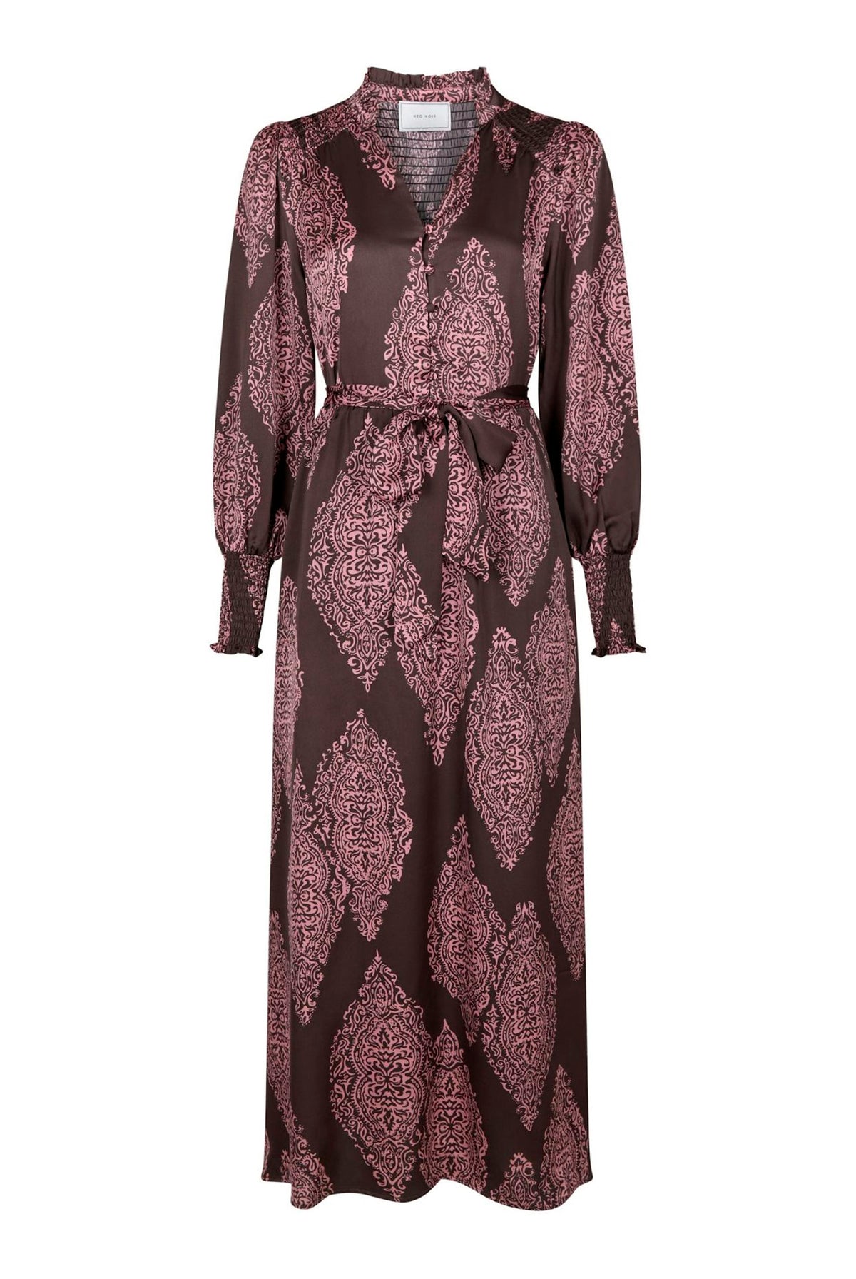 Novalee Paisley Drop Dress Mörkbrun/Evening Rose - 164473