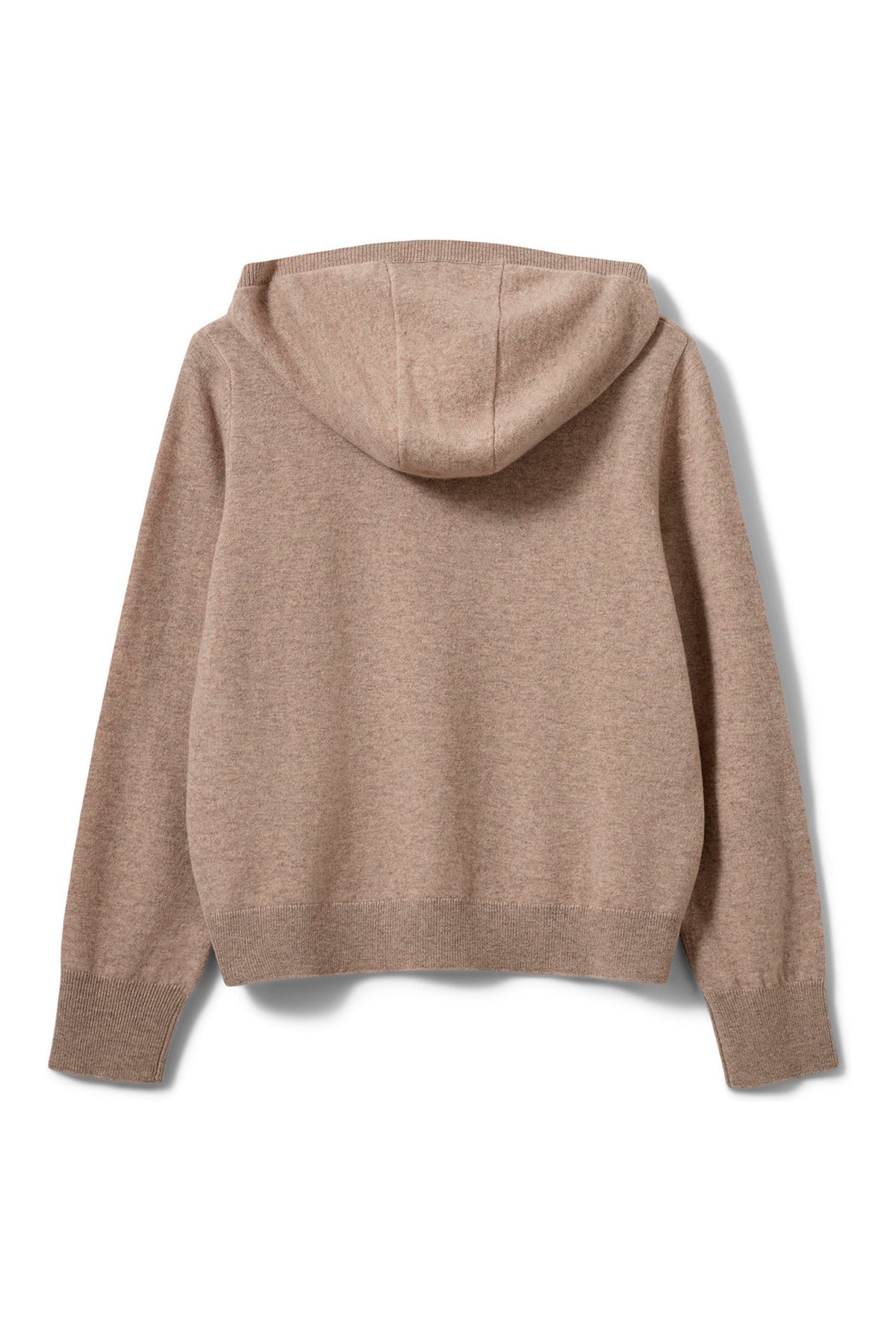 CASSIESW STICKAD HOODIE 7071 Brunmelerad - SNOS765