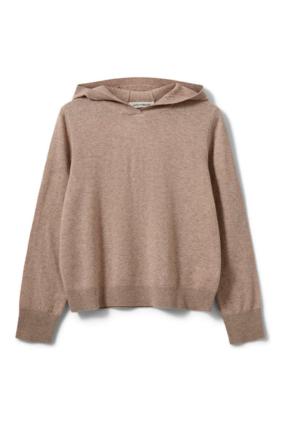 CASSIESW STICKAD HOODIE 7071 Brunmelerad - SNOS765 Thumbnail