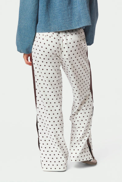 Meggie Dot Track Suit Pants OFF WHITE - 170251 Thumbnail