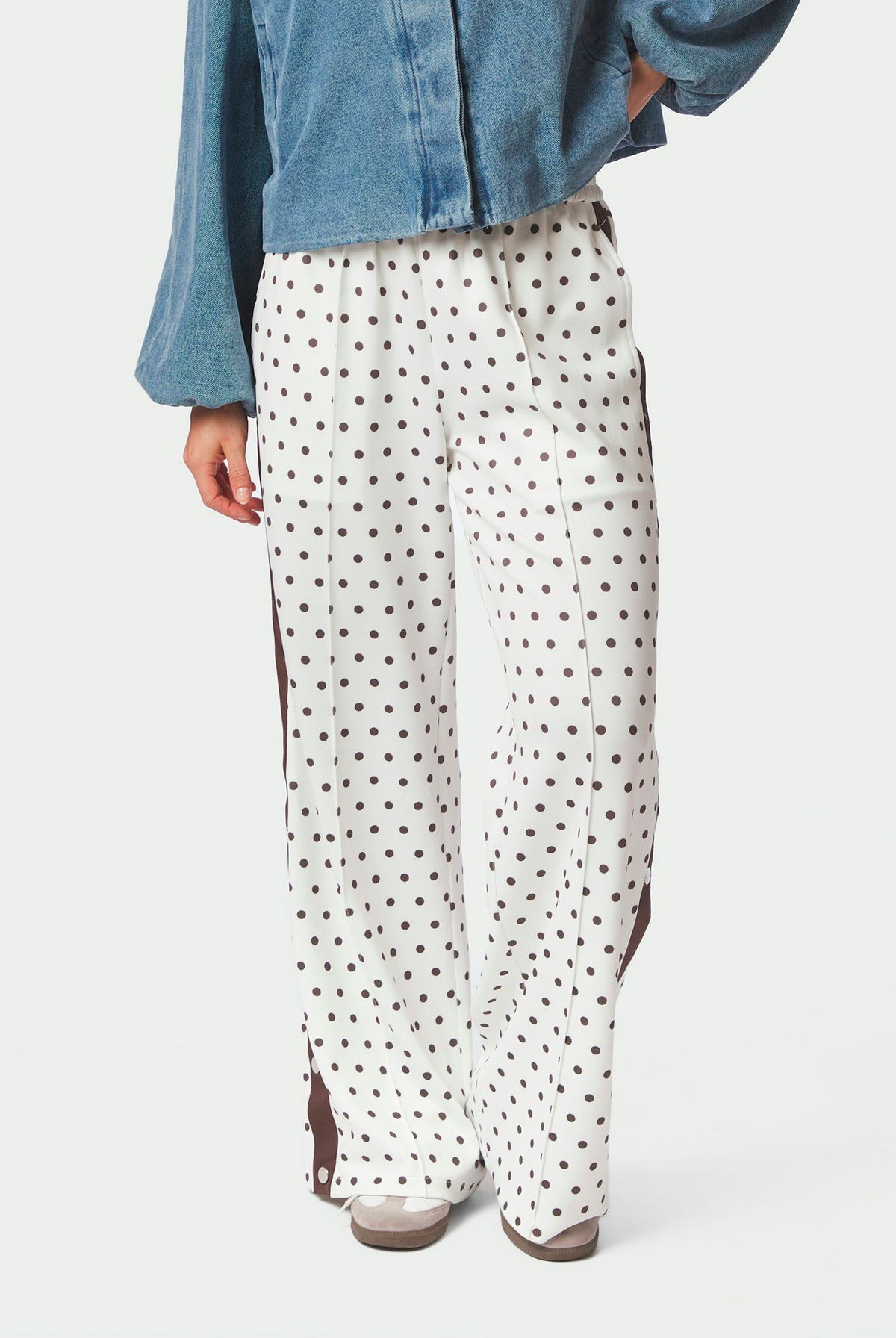 Meggie Dot Track Suit Pants OFF WHITE - 170251