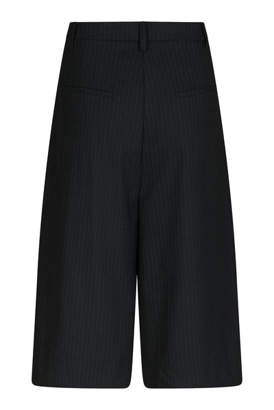 Rima Slim Pinstripe Shorts Mörkblå - 169531 Thumbnail