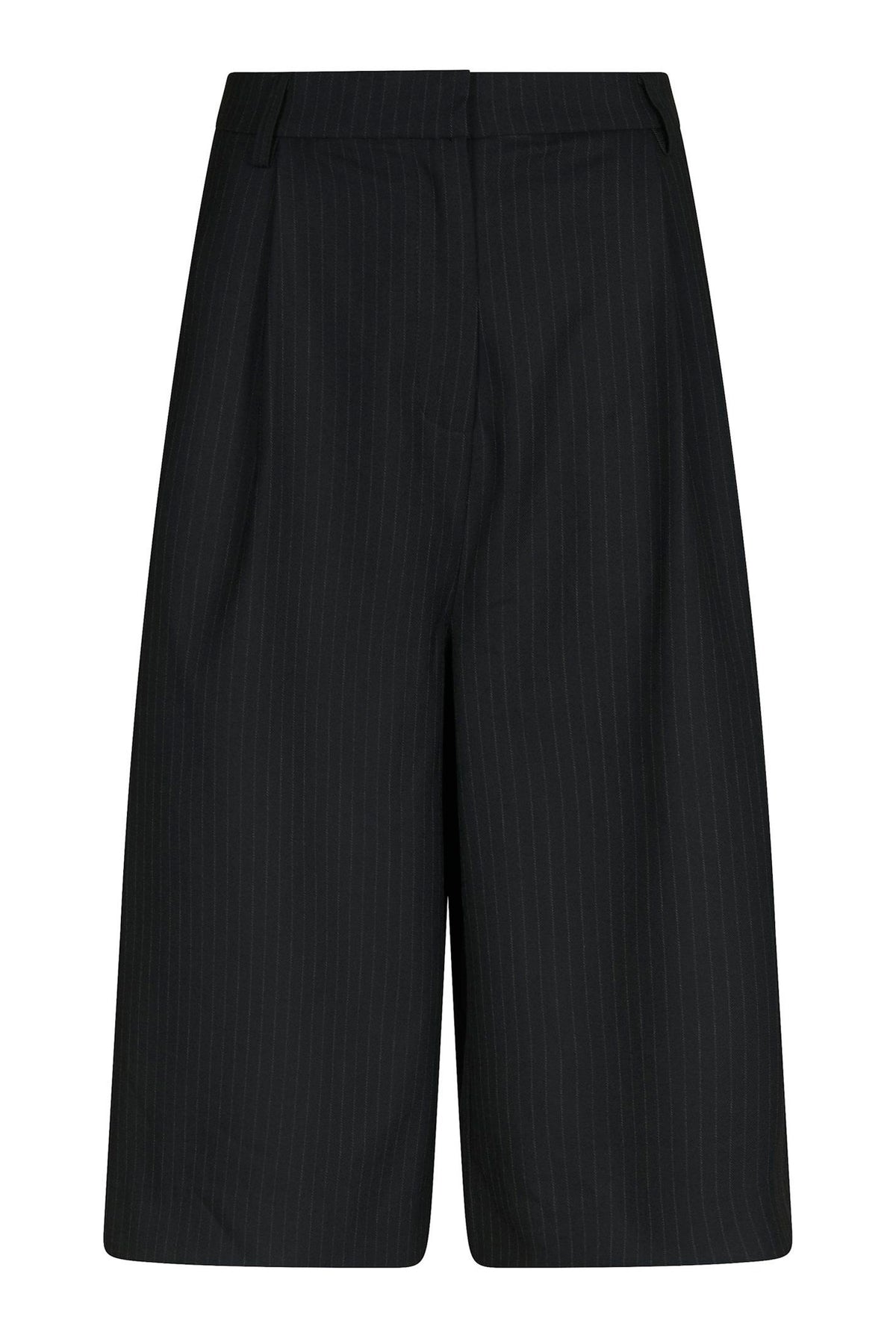 Rima Slim Pinstripe Shorts Mörkblå - 169531