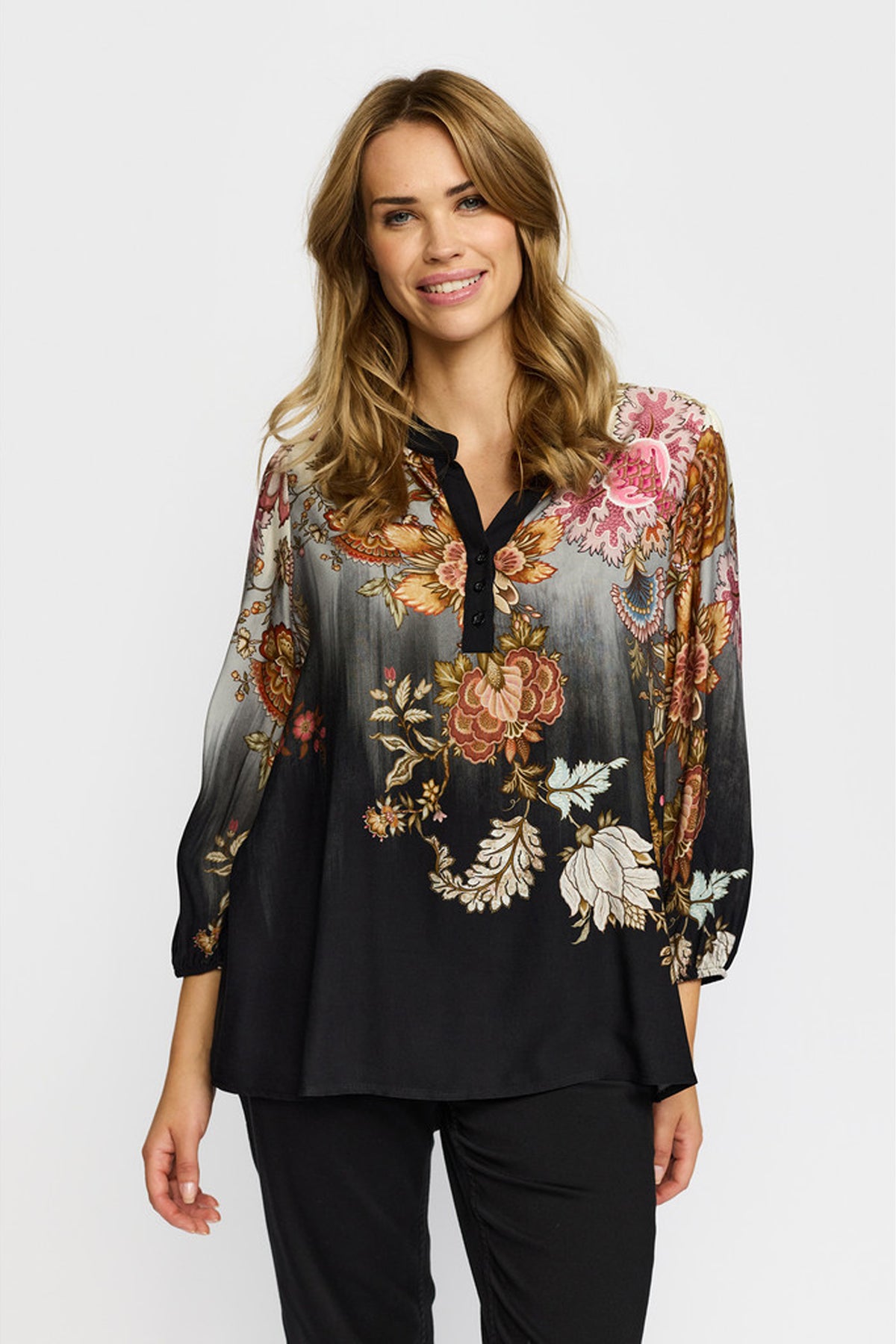 Rina BLACK FLOWERS - 1021379