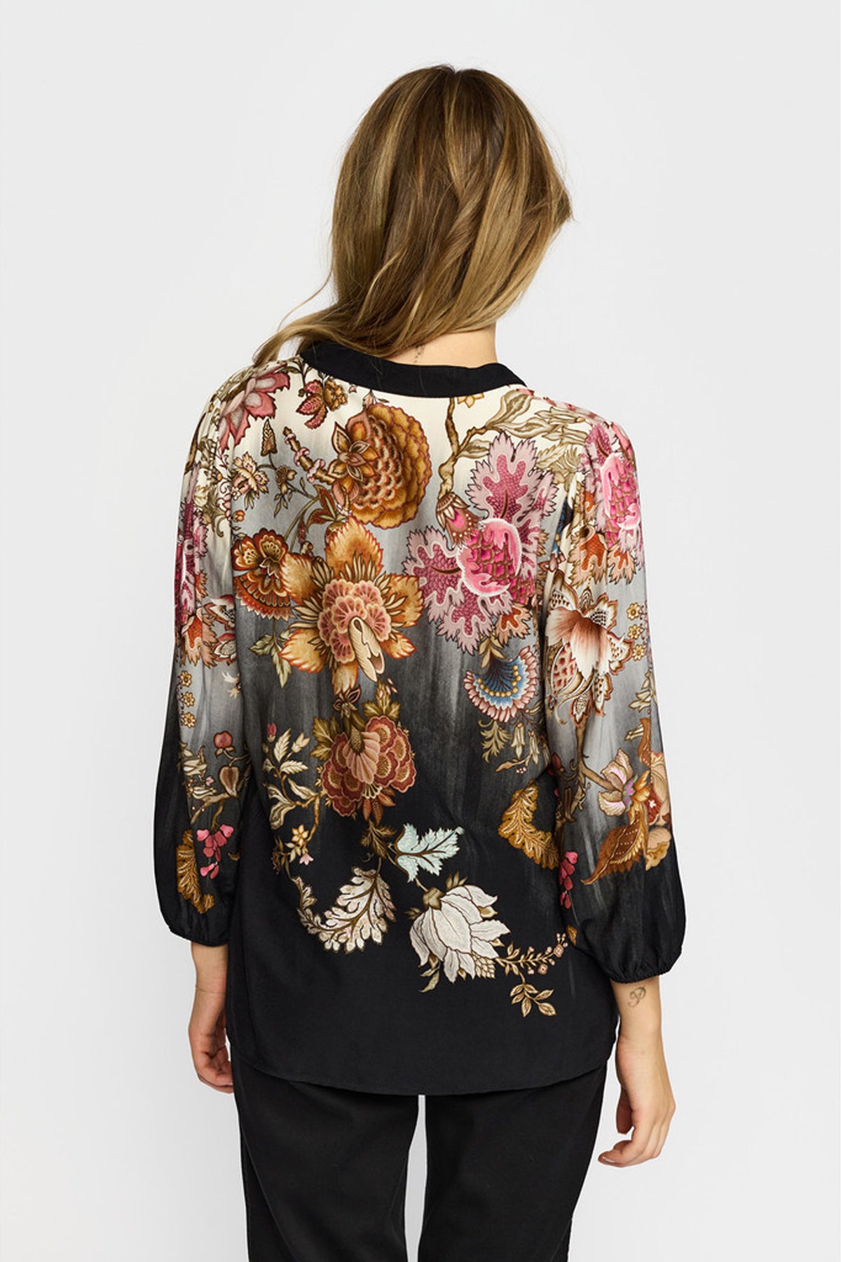 Rina BLACK FLOWERS - 1021379