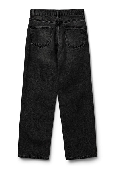 Riosw Mid Waist Jeans Black Washed Denim - SNOS720 Thumbnail