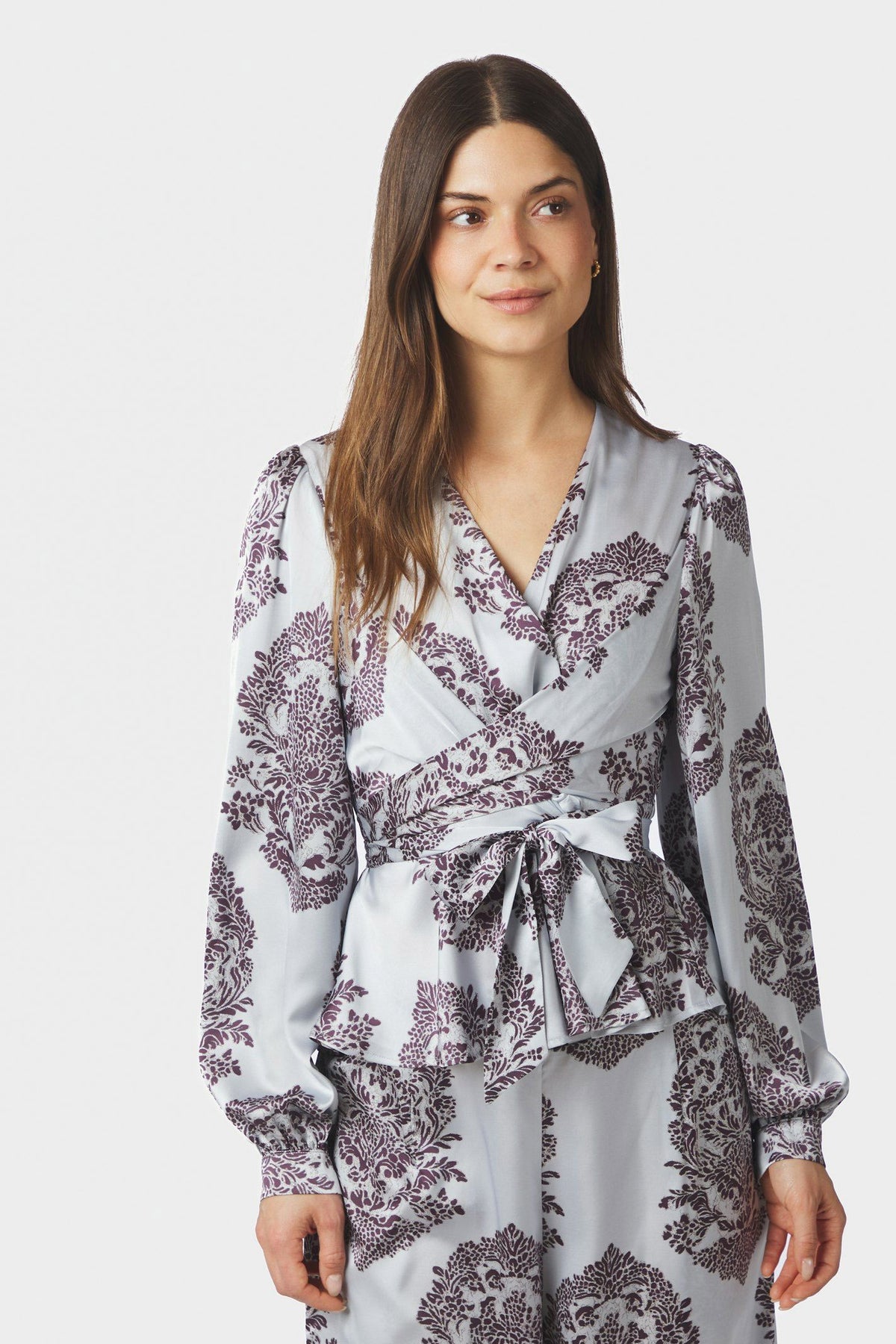Rista Deco Drop Blouse Ljusblå - 169965