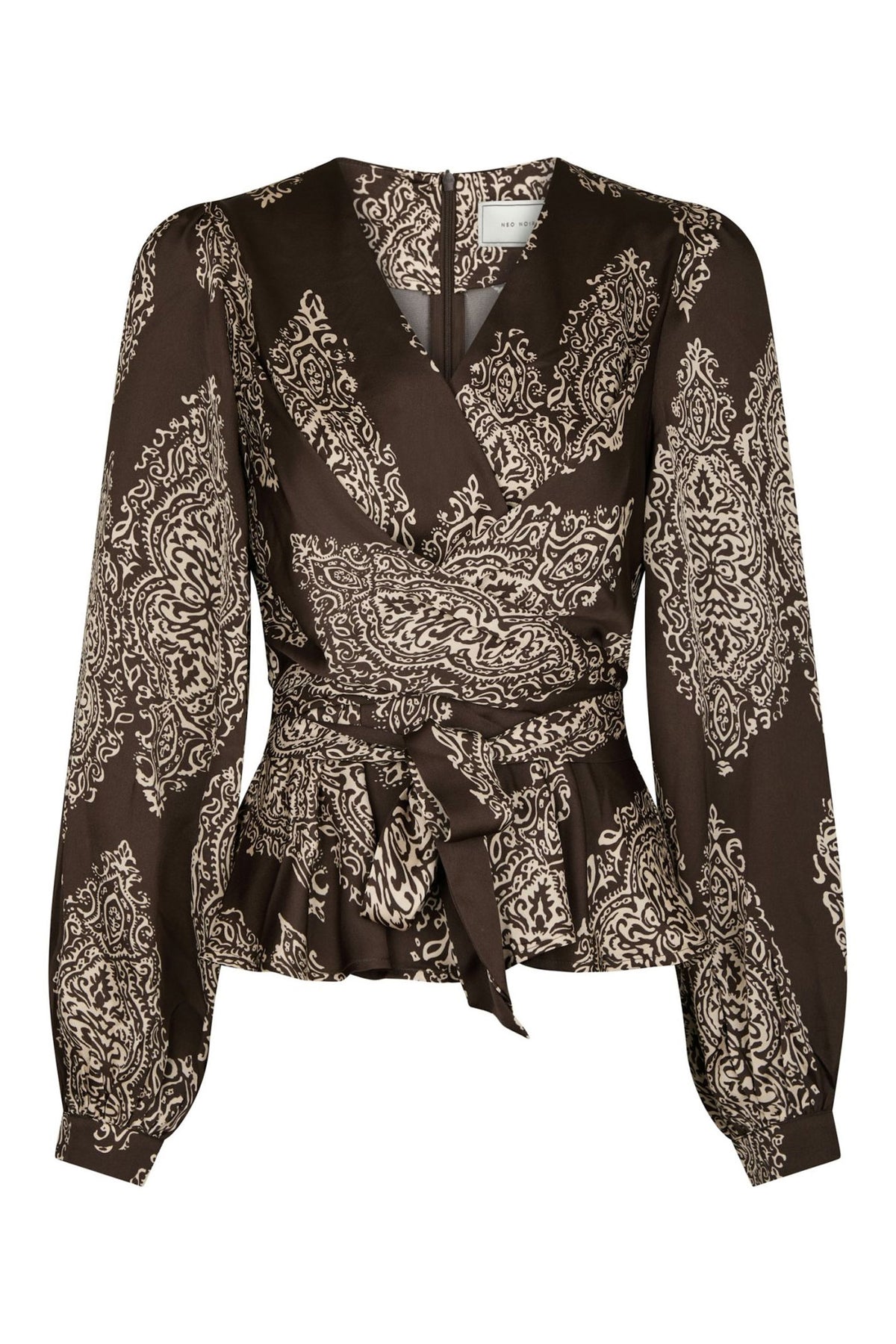 Rista Paisley Drop Mörkbrun - 166208