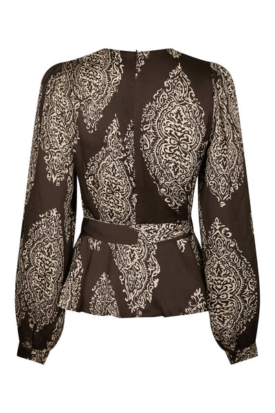 Rista Paisley Drop Mörkbrun - 166208 Thumbnail