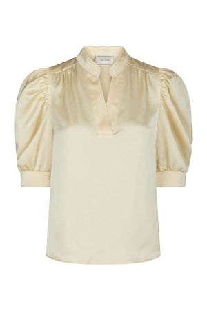 Roella Heavy Sateen Blouse Light yellow - 162590