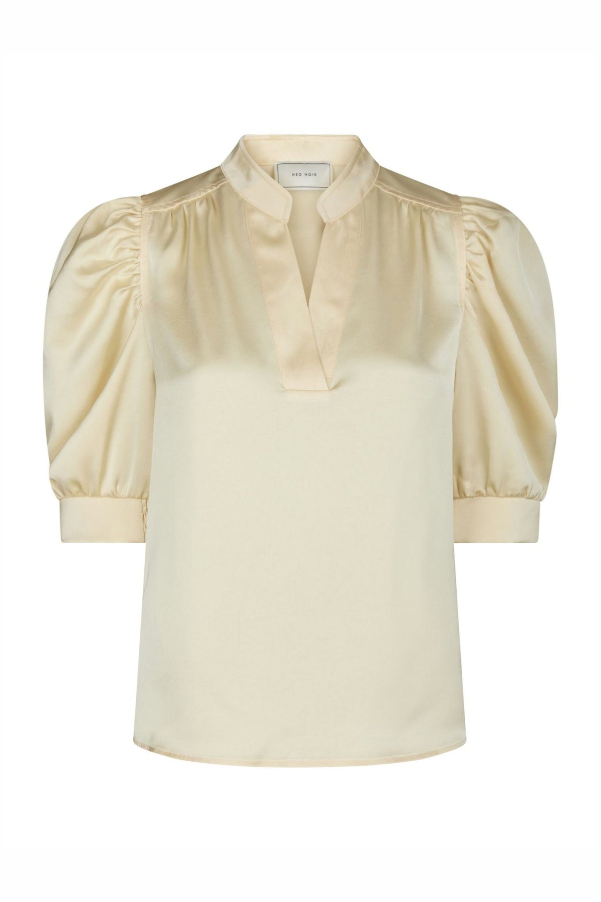 Roella Heavy Sateen Blouse Ljusgul - 162590