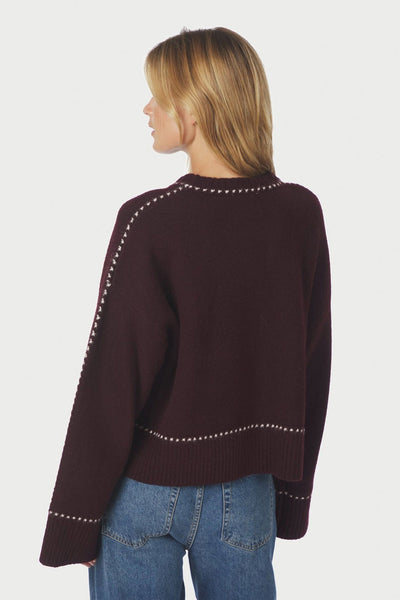 Roeme Knit Stitch Wine - 164818 Thumbnail
