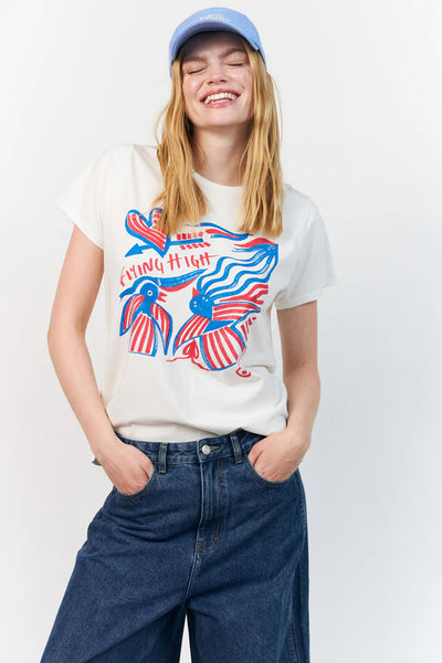RomaLL Flying High Tee SS 01 Vit - 26268-1026 Thumbnail