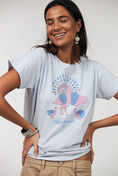 Romall Peacock Tee Ss 22 Ljusblå - 26103-1002 Thumbnail