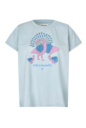 Romall Peacock Tee Ss 22 Ljusblå - 26103-1002