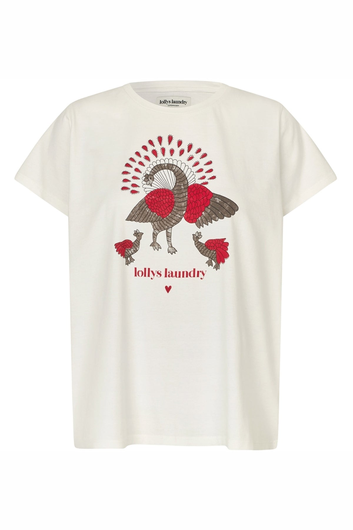 Romall Peacock Tee Ss Vit - 26103-1002