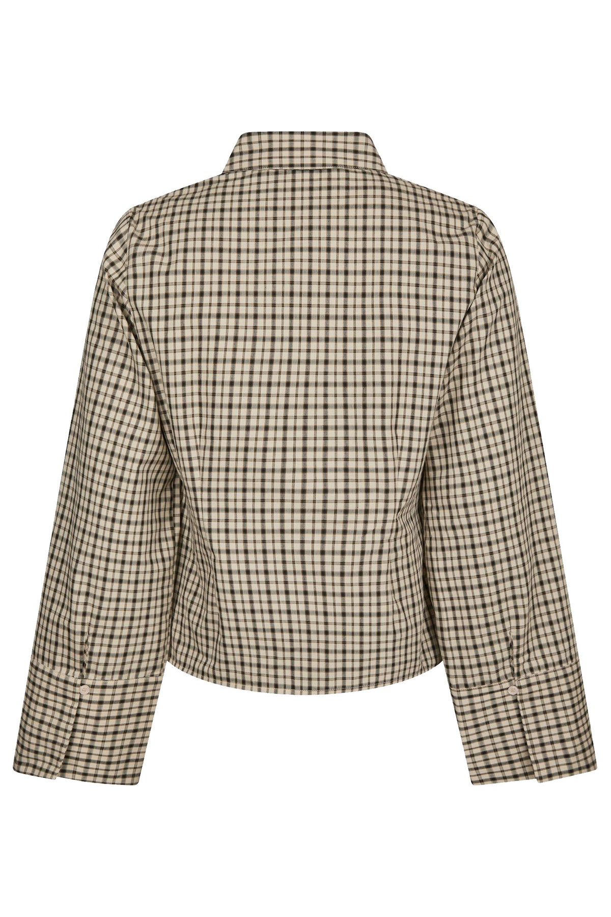 Rosa rutig skjorta beige - 167289