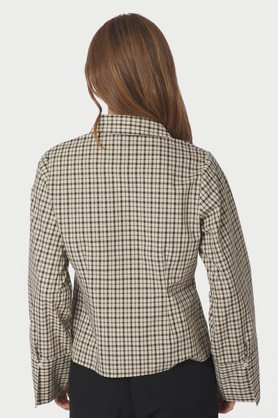 Rosa rutig skjorta beige - 167289 Thumbnail