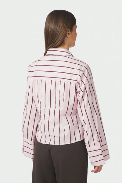 Rosa Wide Stripe Shirt LIGHT PINK - 169704 Thumbnail