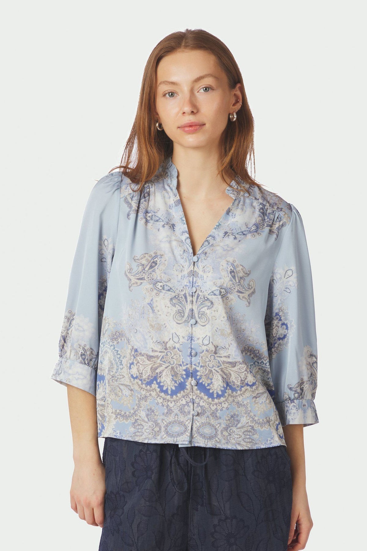 Roselle Artist Paisley Blus Ljusblå - 165558