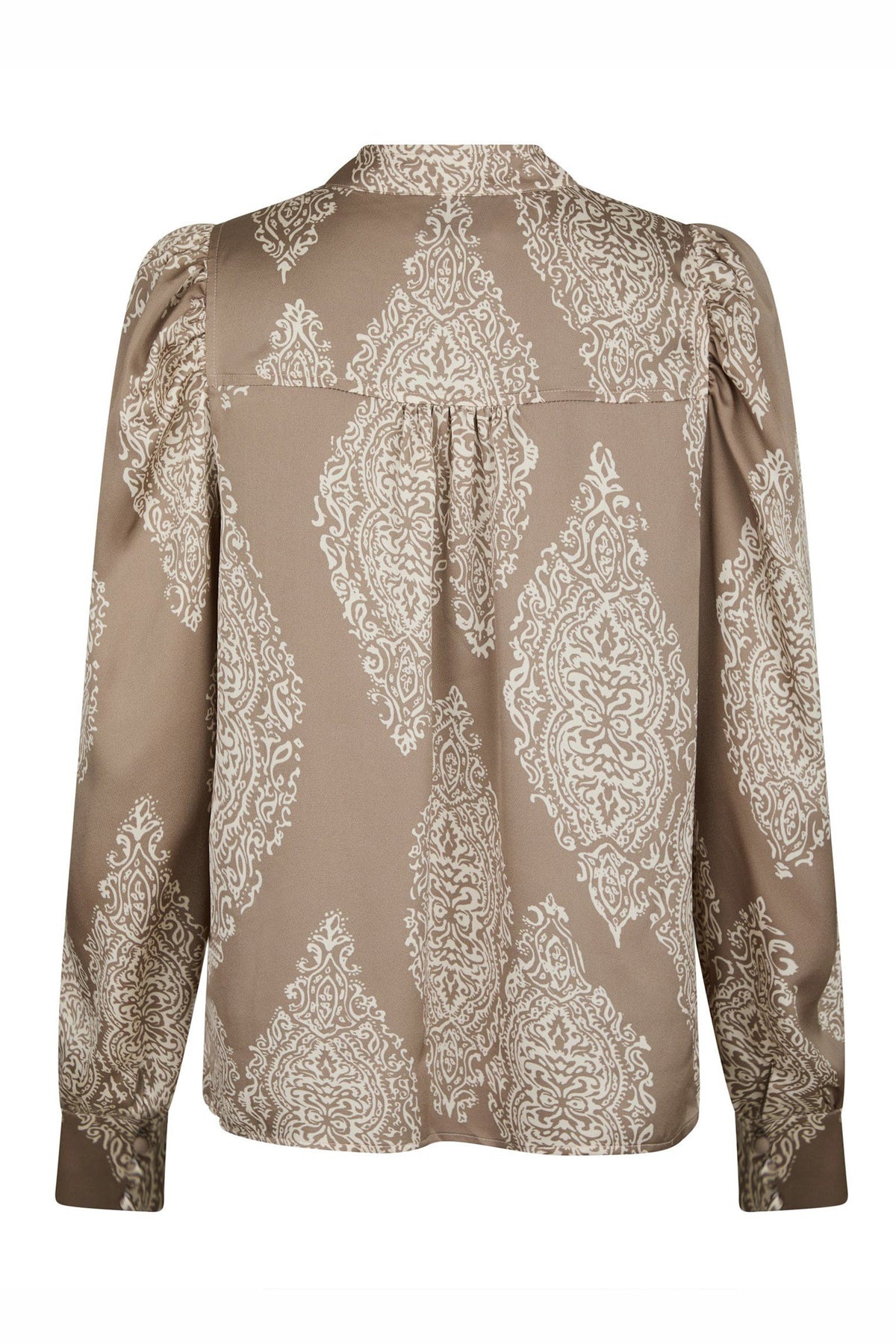Rosslyn Paisley Drop Blouse MÖRK TAUPE - 163976
