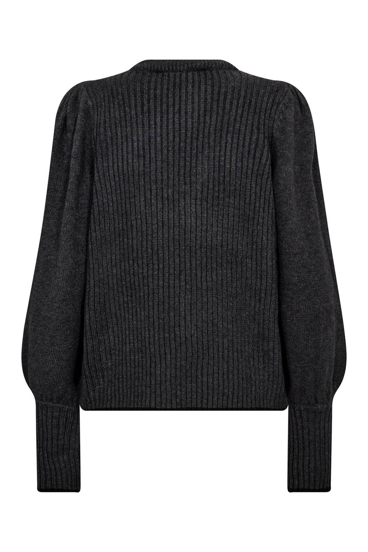 RowCC Puff Rib V-Knit 140-Mörkgrå - 32227