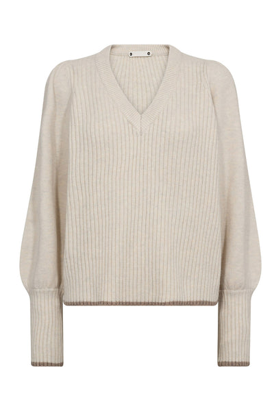 RowCC Puff Rib V-Knit 4021-Ivory - 32227 Thumbnail