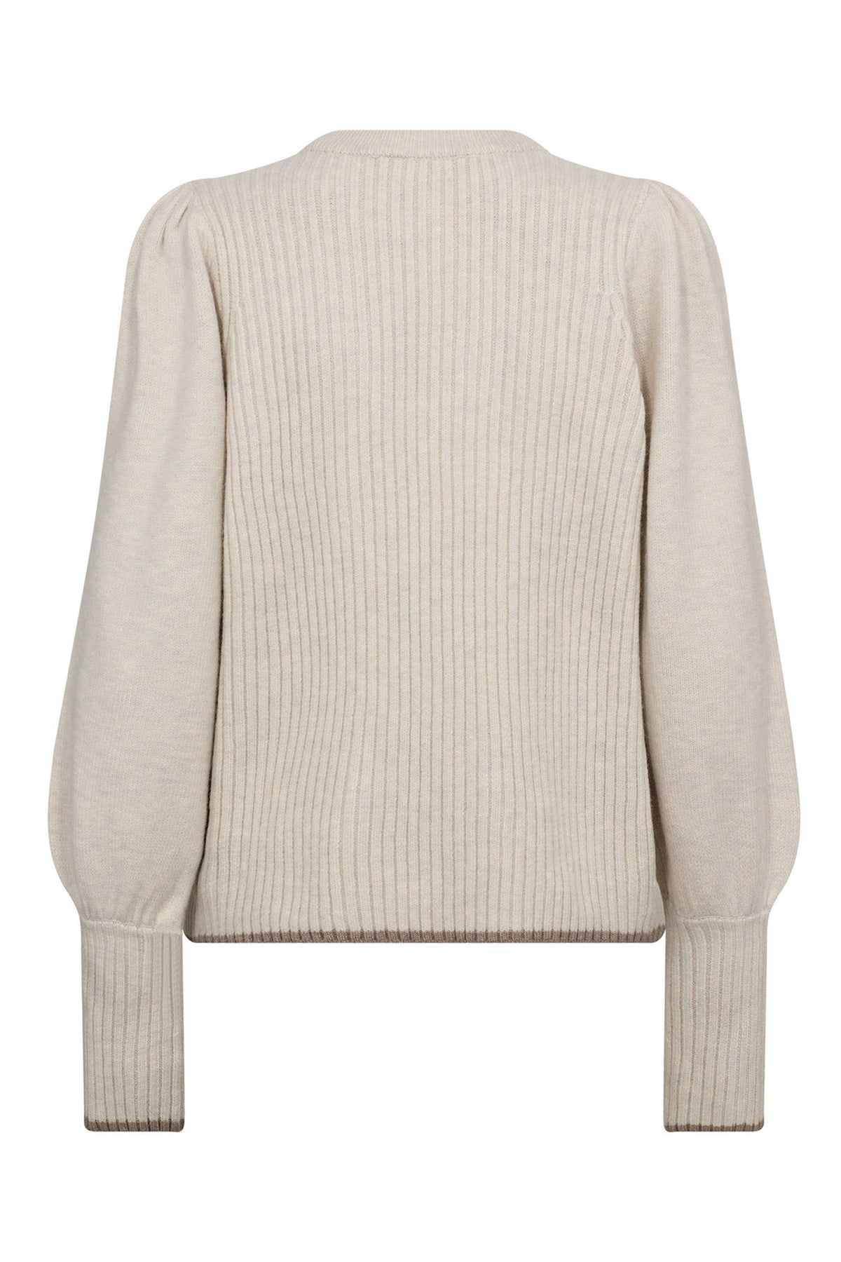 RowCC Puff Rib V-Knit 4021-Ivory - 32227