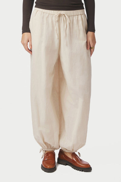 Roxane Balloon Linen Pants SAND - 169313 Thumbnail