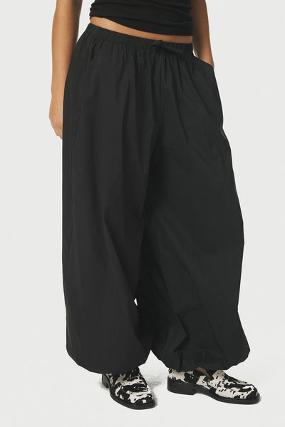 Roxane Balloon Poplin Pants Black - 167403 Thumbnail