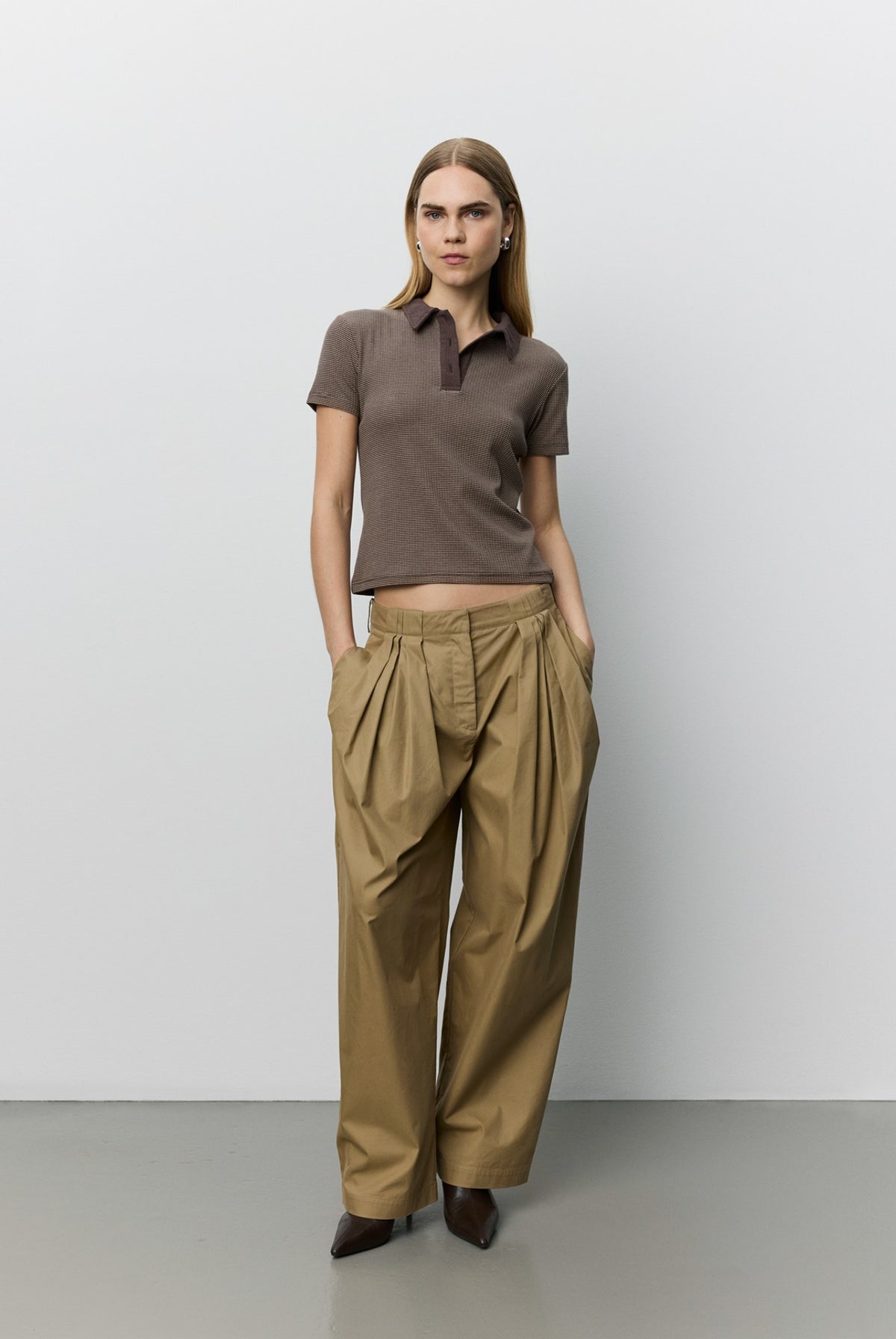 TAMARASW BARREL TROUSERS 7055 Light brown - S263290