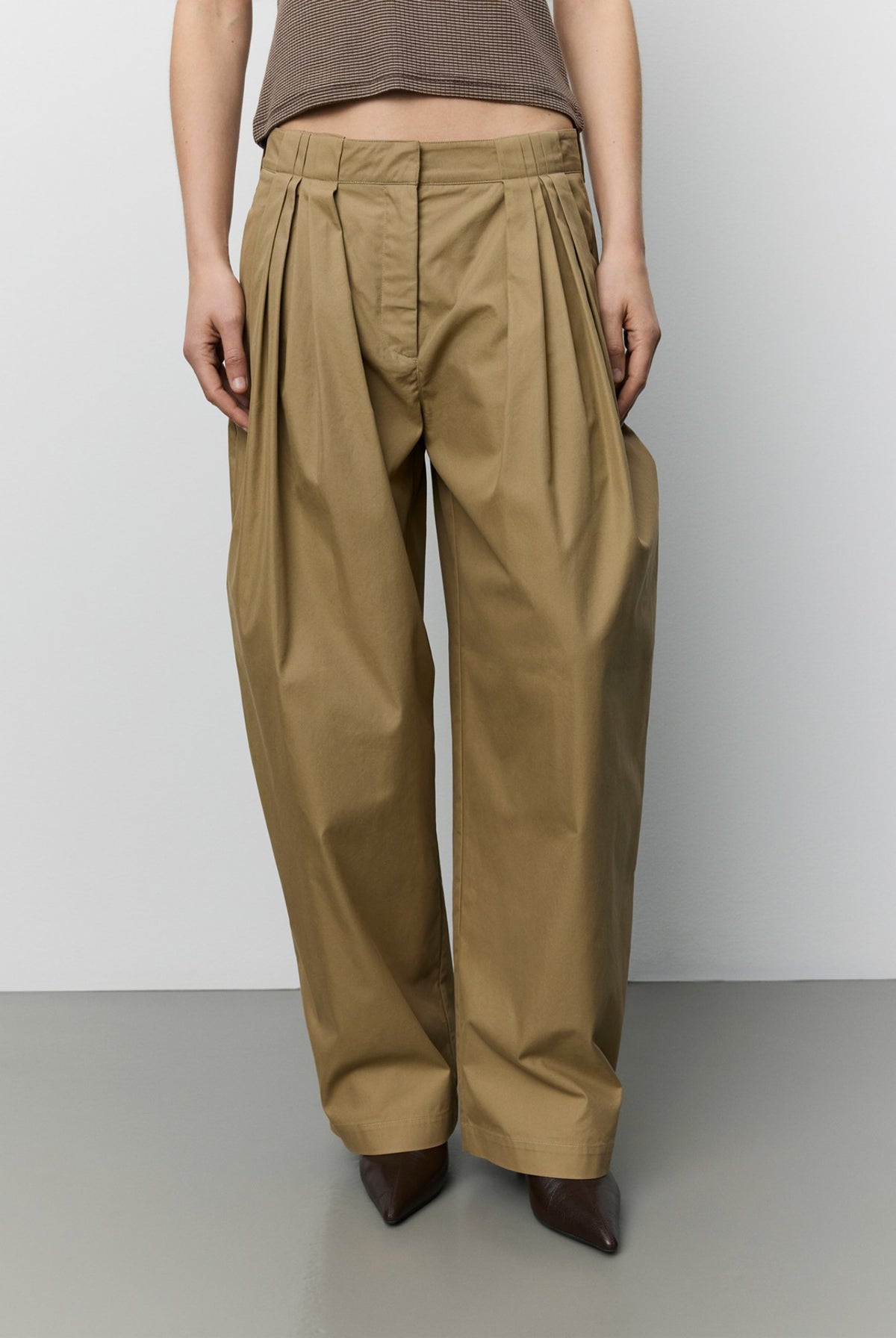 TAMARASW BARREL TROUSERS 7055 Light brown - S263290