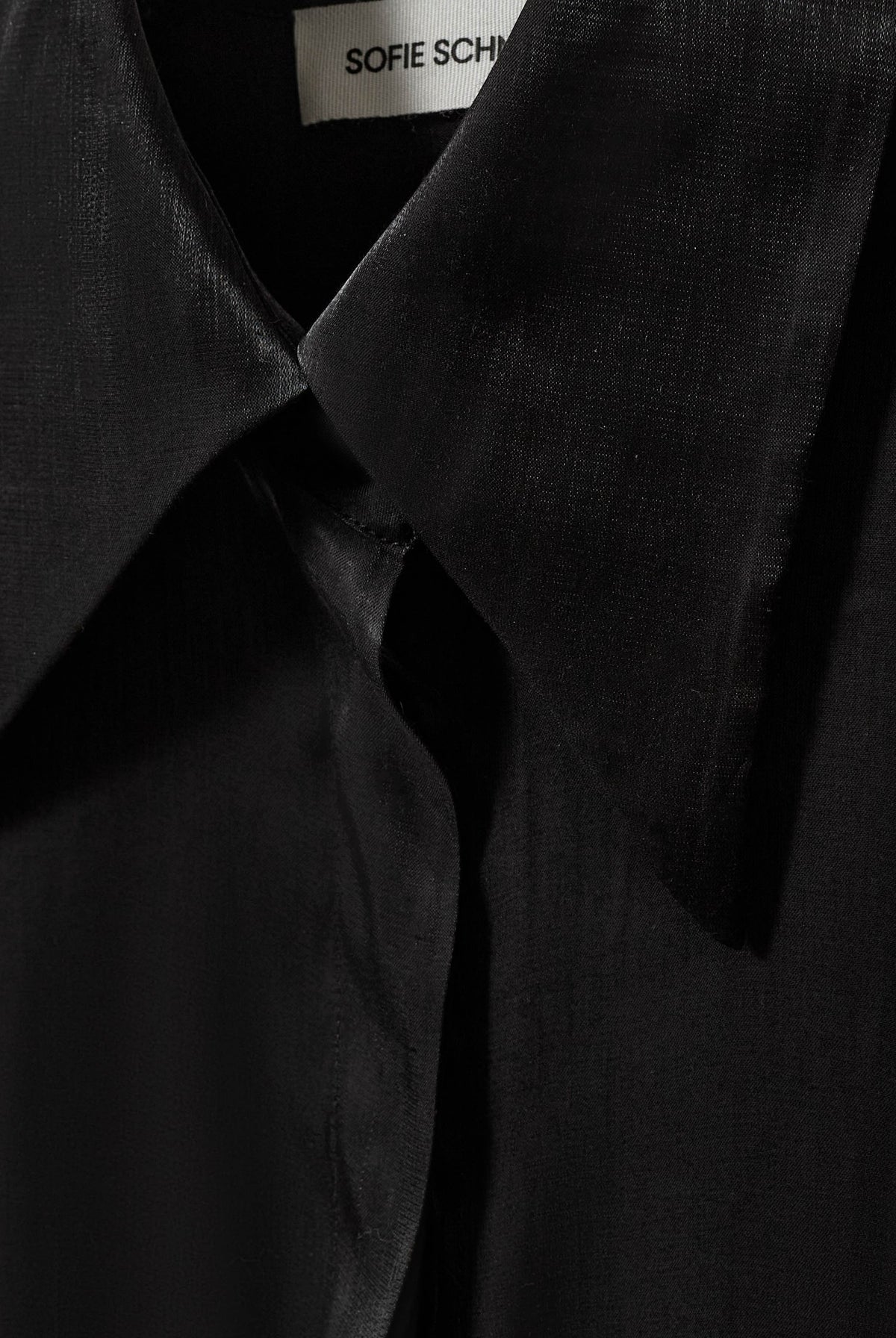 Wallysw Shiny Fitted Shirt Black - S264145