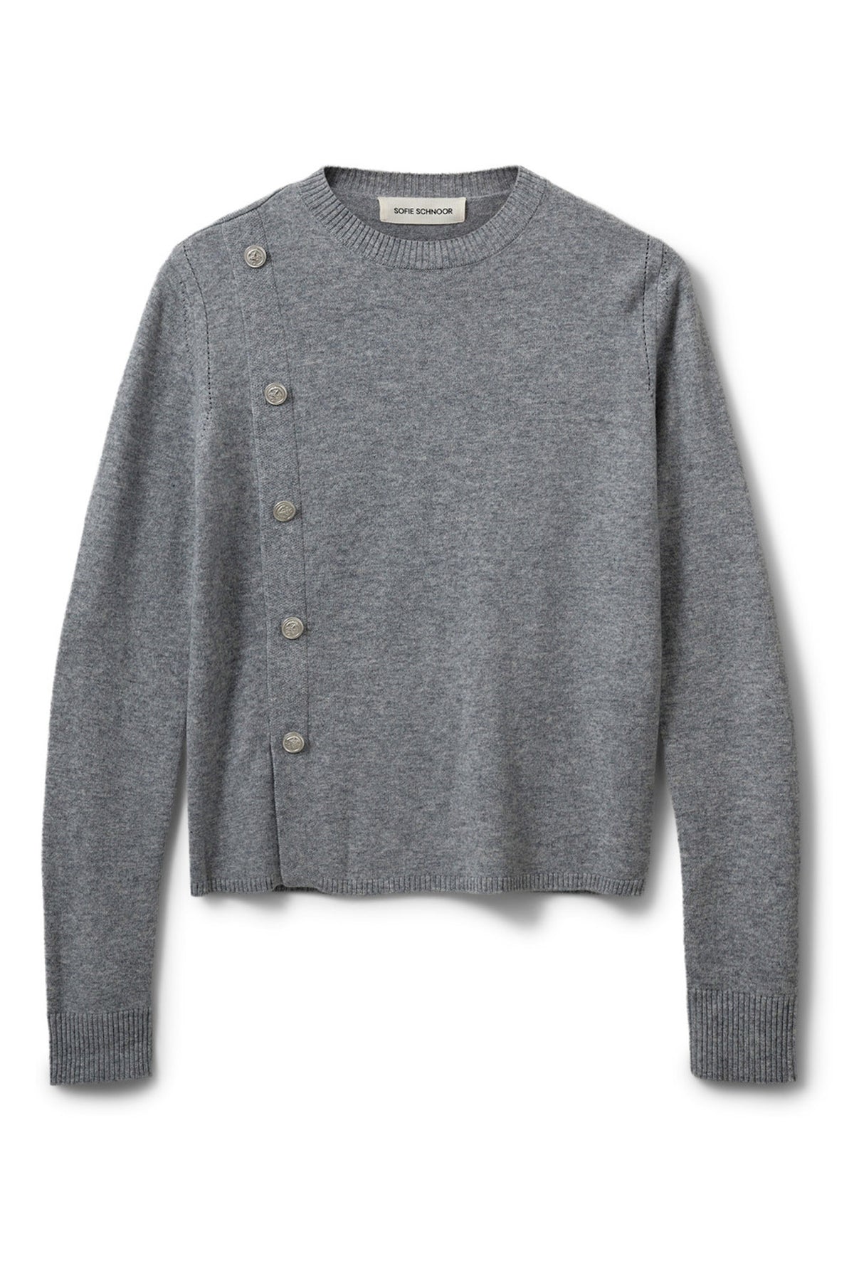 SAISW KNIT 8000 Gråmelerad - S254225