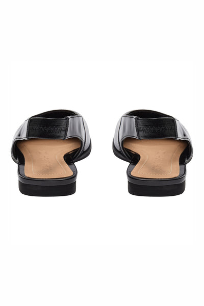 SANDYSW PATENT FLAT SHOE 1000 Svart - S261738 Thumbnail