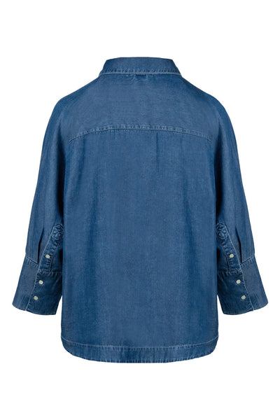 SANNA Blus 9502 Medium Wash Blue Denim - 2610190673 Thumbnail