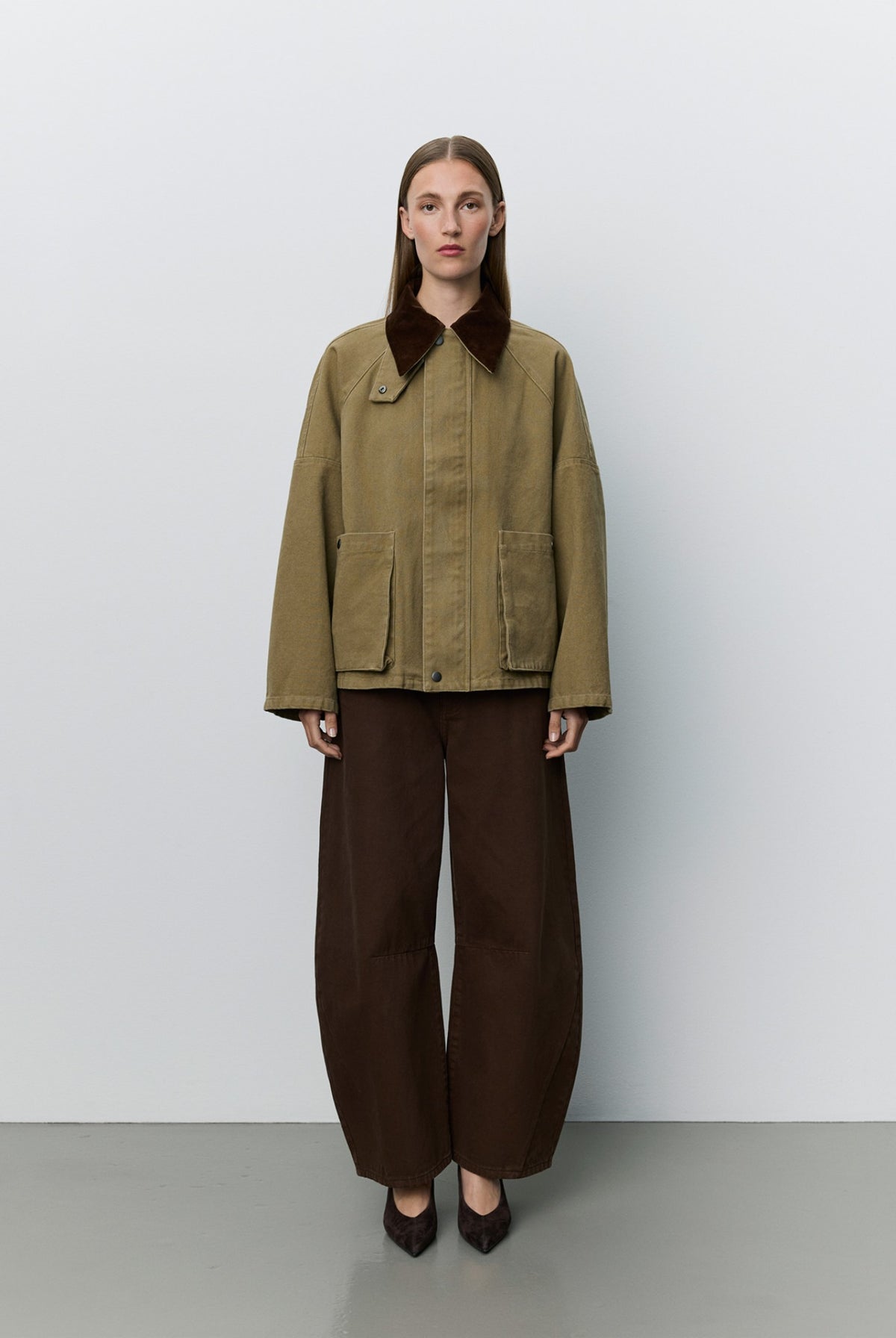 FRANCOSW OVERSIZED CANVAS JACK 7030 Khaki - SNOS775