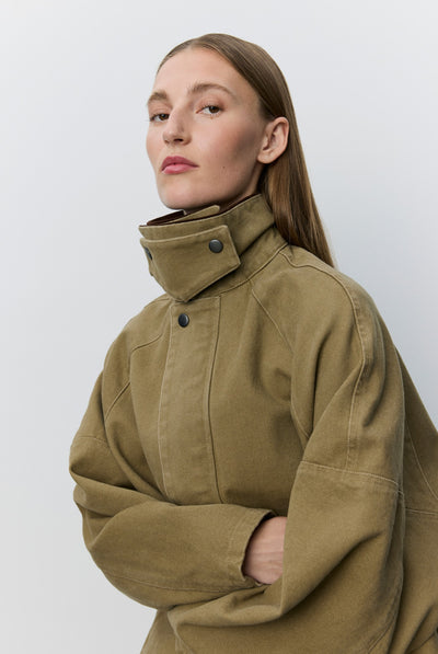 FRANCOSW OVERSIZED CANVAS JACK 7030 Khaki - SNOS775 Thumbnail
