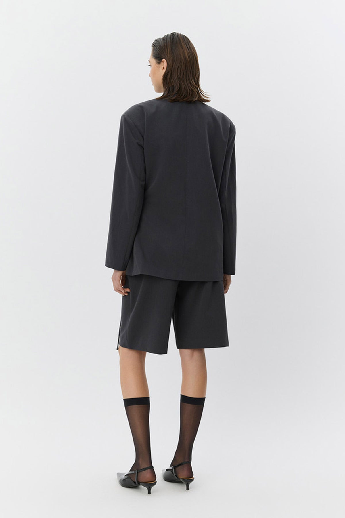 SUSSIESW TIE STRING BLAZER 8008 Mörkgrå - S261375