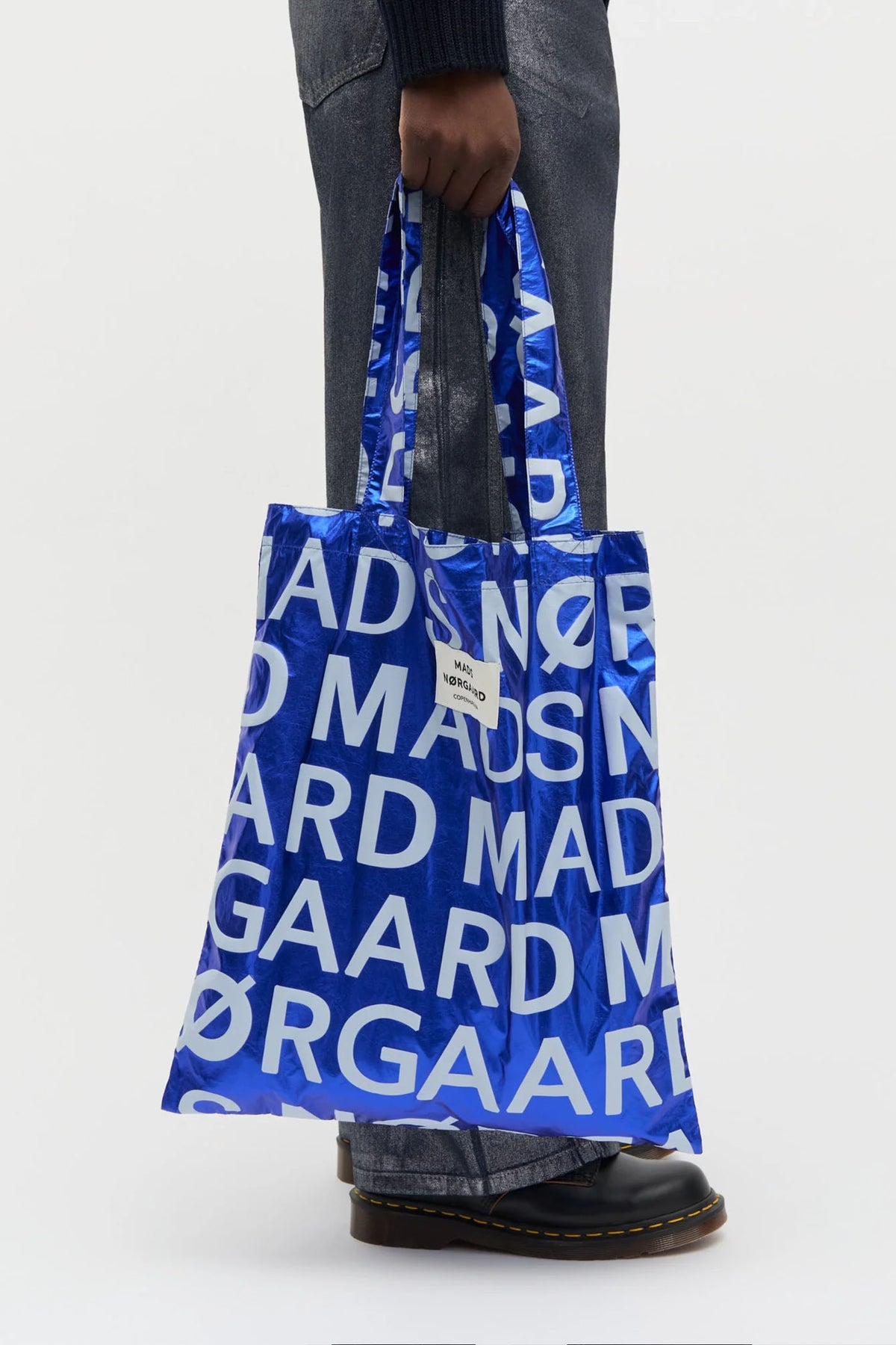 Sacky Metallic Atoma AOP Bag Blue - 205226